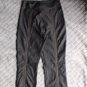 Hanalei Swan Women's Black Denim Full Zipper Legs Pants ~M~